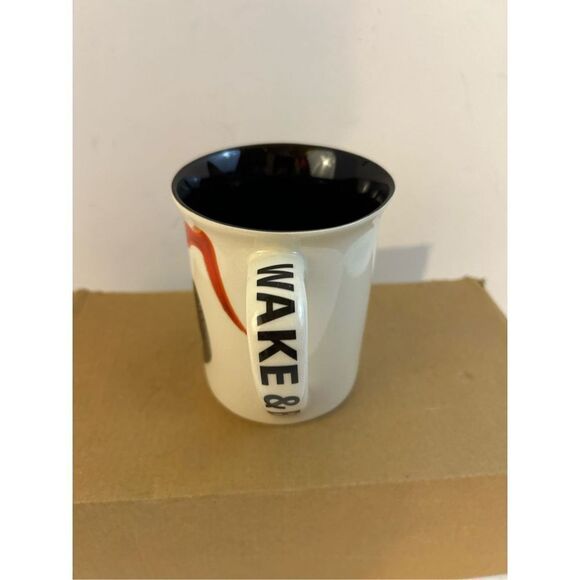 Coffee Pot Head cup mug Wake and Brew Our Name is Mug - Picture 2 of 6